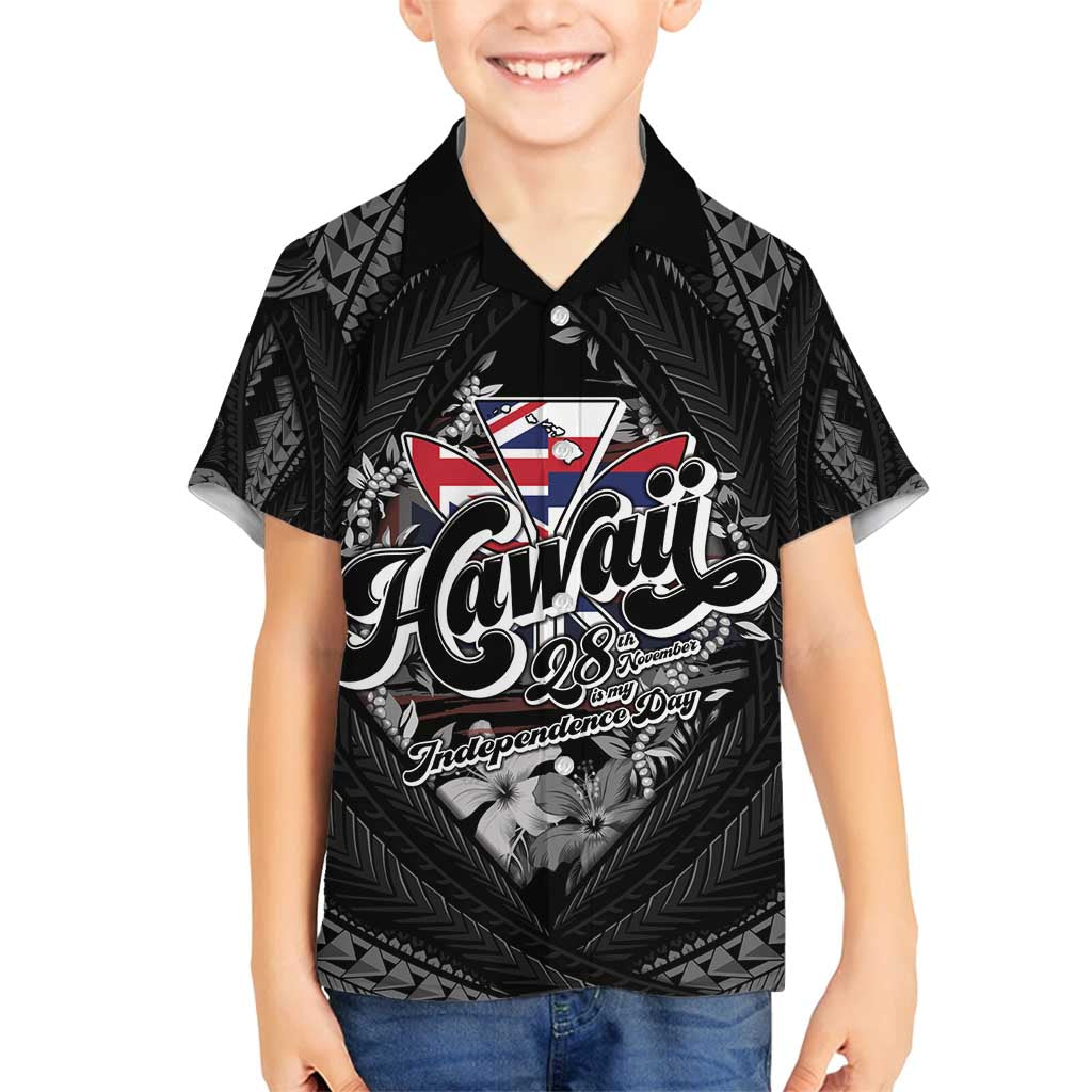 Hawaii November 28th Family Matching Long Sleeve Bodycon Dress and Hawaiian Shirt Kanaka Maoli Tribal Pattern - Polynesian Pride