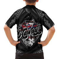 Hawaii November 28th Family Matching Puletasi and Hawaiian Shirt Kanaka Maoli Tribal Pattern LT05 - Polynesian Pride