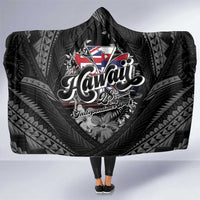 Hawaii November 28th Hooded Blanket Kanaka Maoli Tribal Pattern - Polynesian Pride