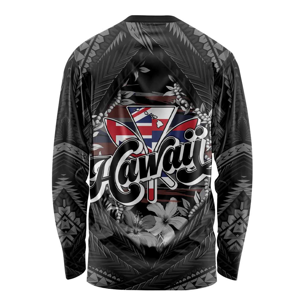 Hawaii November 28th Long Sleeve Shirt Kanaka Maoli Tribal Pattern - Polynesian Pride
