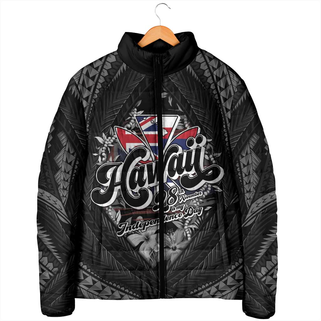 Hawaii November 28th Padded Jacket Kanaka Maoli Tribal Pattern - Polynesian Pride