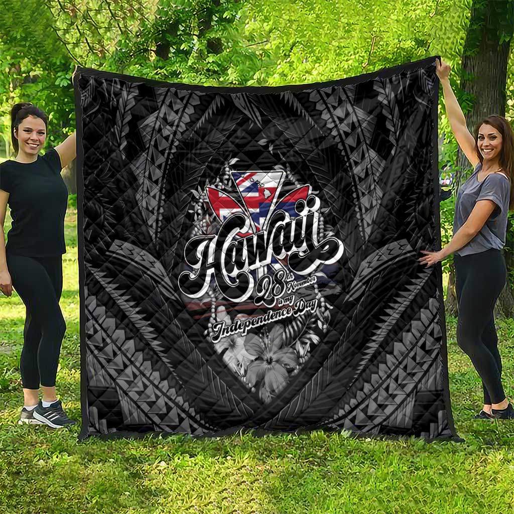 Hawaii November 28th Quilt Kanaka Maoli Tribal Pattern - Polynesian Pride