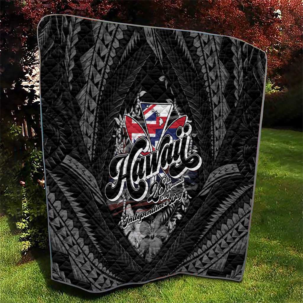 Hawaii November 28th Quilt Kanaka Maoli Tribal Pattern - Polynesian Pride