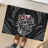 Hawaii November 28th Rubber Doormat Kanaka Maoli Tribal Pattern - Polynesian Pride