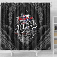 Hawaii November 28th Shower Curtain Kanaka Maoli Tribal Pattern - Polynesian Pride