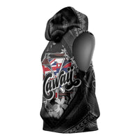 Hawaii November 28th Sleeveless Hoodie Kanaka Maoli Tribal Pattern - Polynesian Pride