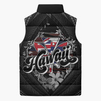 Hawaii November 28th Sleeveless Puffer Jacket Kanaka Maoli Tribal Pattern - Polynesian Pride