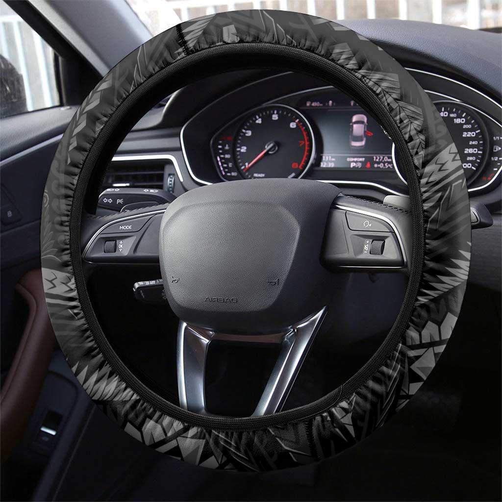 Hawaii November 28th Steering Wheel Cover Kanaka Maoli Tribal Pattern - Polynesian Pride