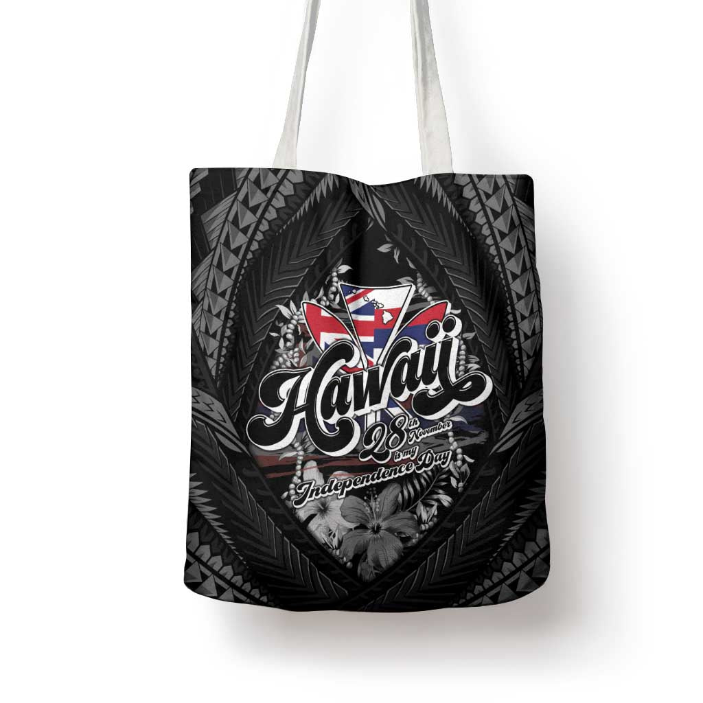 Hawaii November 28th Tote Bag Kanaka Maoli Tribal Pattern - Polynesian Pride