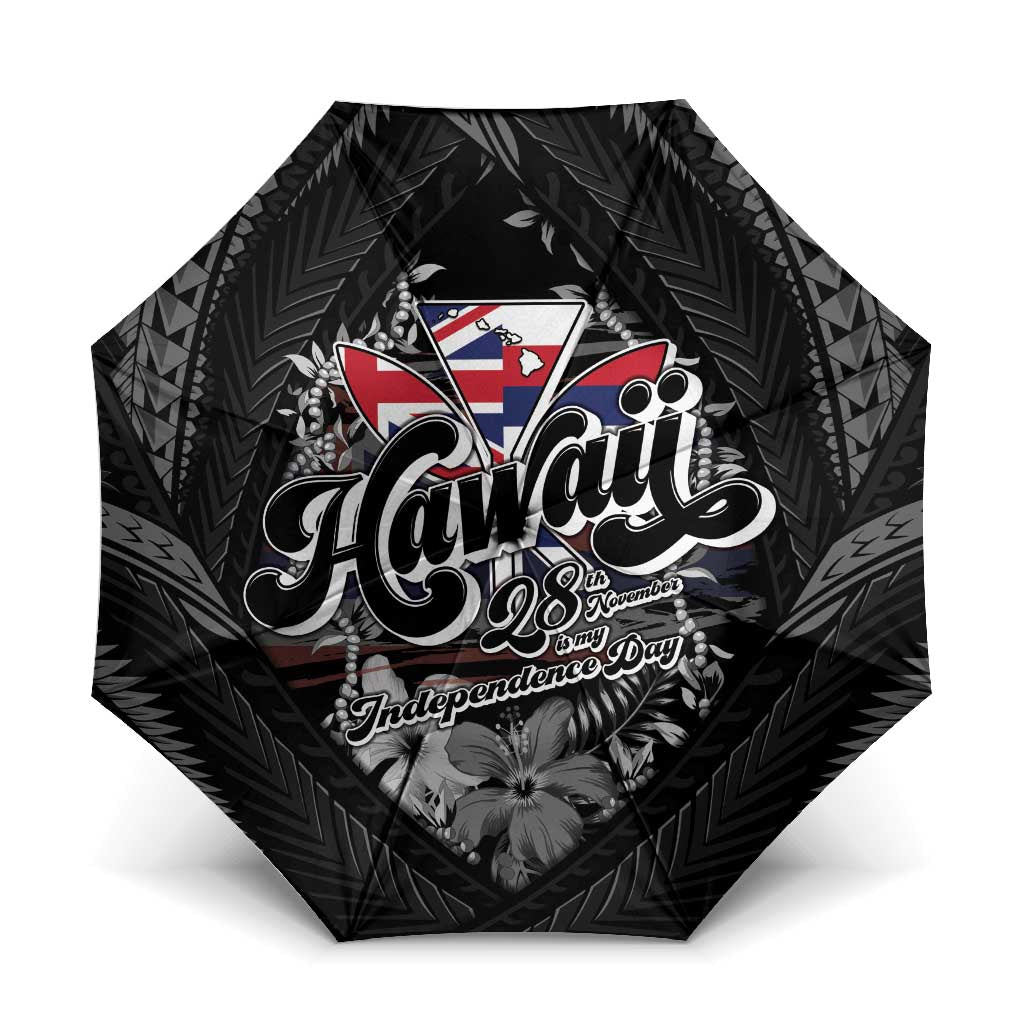 Hawaii November 28th Umbrella Kanaka Maoli Tribal Pattern - Polynesian Pride