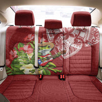 Puerto Rico Coqui Frog Back Car Seat Cover Tropical Flowers Polynesian Style - Polynesian Pride