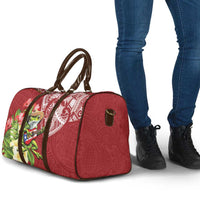 Puerto Rico Coqui Frog Travel Bag Tropical Flowers Polynesian Style - Polynesian Pride