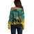 Norfolk Island ANZAC Day Off Shoulder Sweater Lest We Forget LT05 - Polynesian Pride