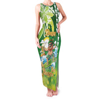 Hawaii Saint Patrick's Day Family Matching Tank Maxi Dress and Hawaiian Shirt Funny Surfing Leprechaun