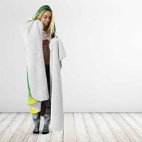 Hawaii Saint Patrick's Day Hooded Blanket Funny Surfing Leprechaun