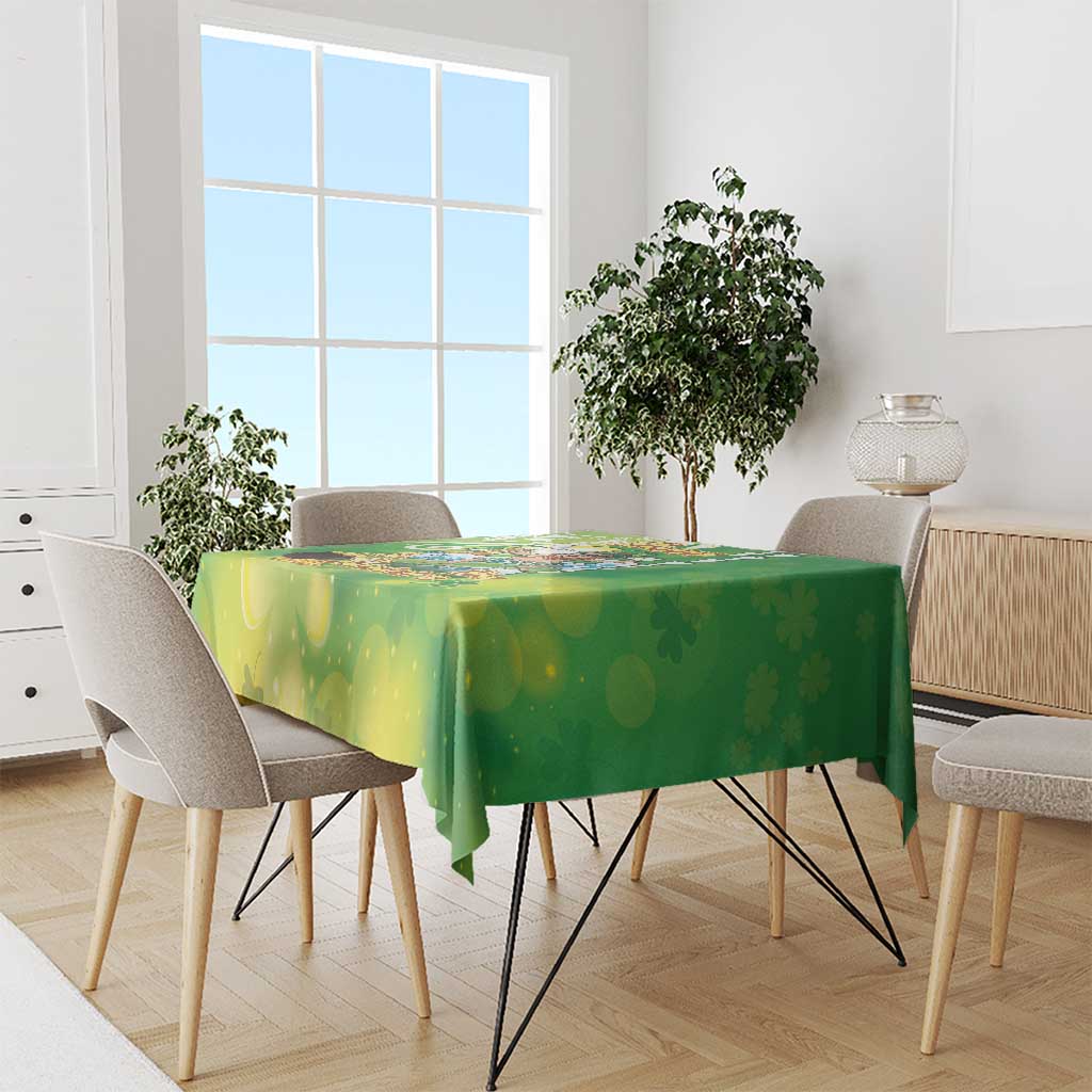 Hawaii Saint Patrick's Day Tablecloth Funny Surfing Leprechaun LT05 - Polynesian Pride