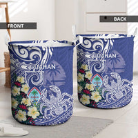 Hafa Adai Guam Laundry Basket Latte Stone With Coconut Crab LT05 - Polynesian Pride