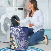 Hafa Adai Guam Laundry Basket Latte Stone With Coconut Crab LT05 - Polynesian Pride