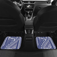 Personalised Hafa Adai Guam Car Mats Latte Stone With Coconut Crab LT05 Set 2pcs - Back Blue - Polynesian Pride
