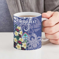 Personalised Hafa Adai Guam Ceramic Mug Latte Stone With Coconut Crab LT05 - Polynesian Pride