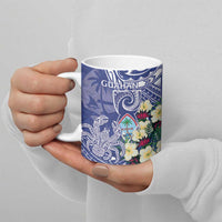 Personalised Hafa Adai Guam Ceramic Mug Latte Stone With Coconut Crab LT05 - Polynesian Pride