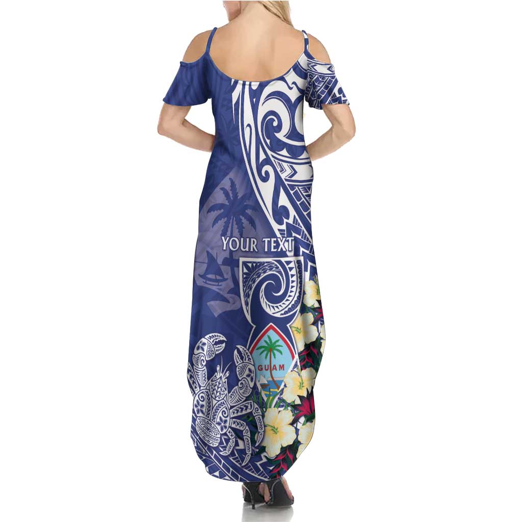 Personalised Hafa Adai Guam Family Matching Summer Maxi Dress and Hawaiian Shirt Latte Stone With Coconut Crab