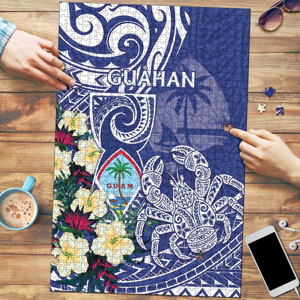 Hafa Adai Guam Puzzle Latte Stone With Coconut Crab