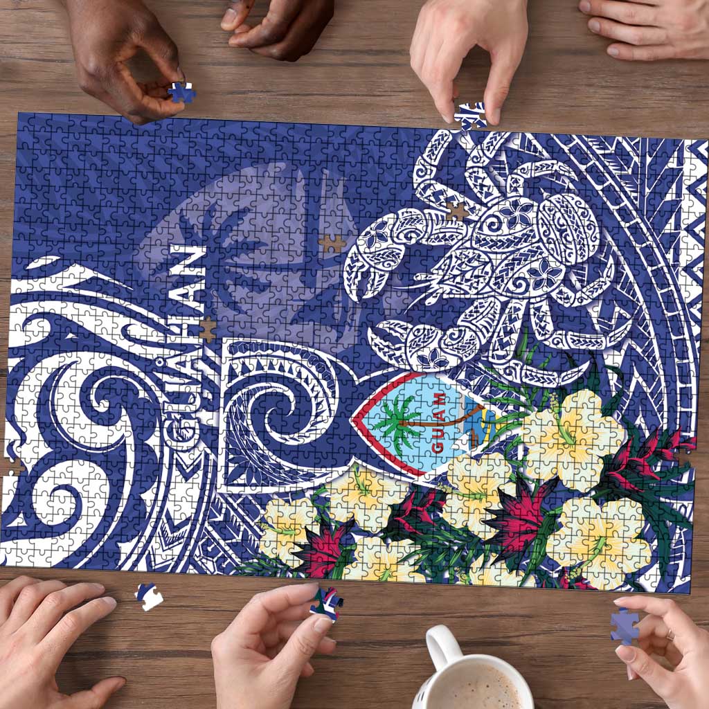 Hafa Adai Guam Puzzle Latte Stone With Coconut Crab