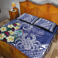 Hafa Adai Guam Quilt Bed Set Latte Stone With Coconut Crab