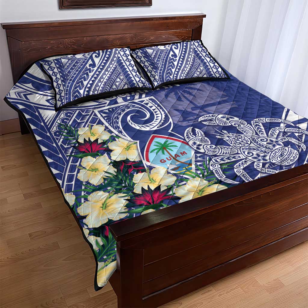 Hafa Adai Guam Quilt Bed Set Latte Stone With Coconut Crab
