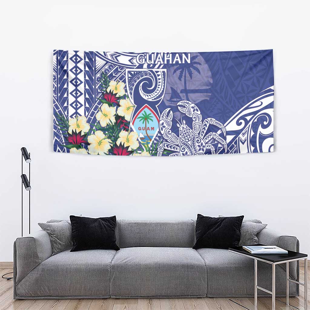 Hafa Adai Guam Tapestry Latte Stone With Coconut Crab LT05 - Polynesian Pride