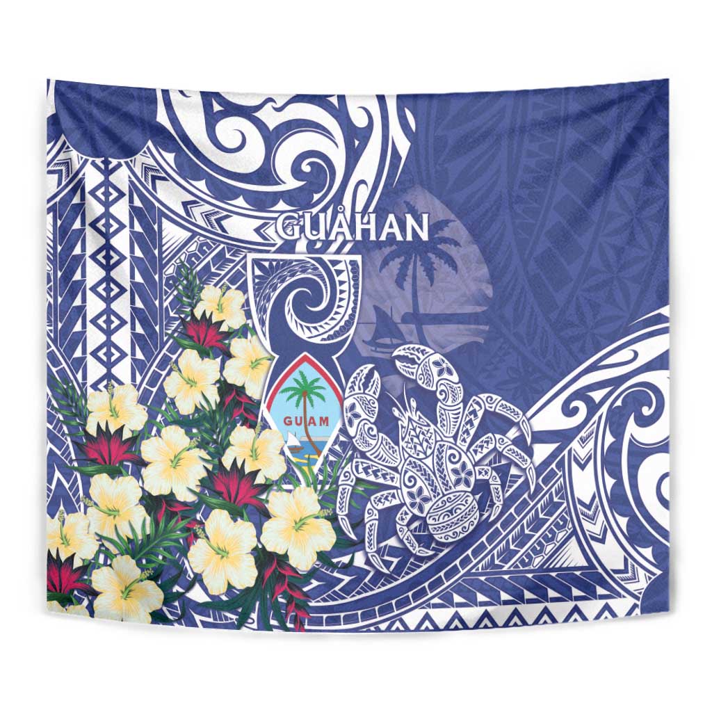 Hafa Adai Guam Tapestry Latte Stone With Coconut Crab LT05 - Polynesian Pride