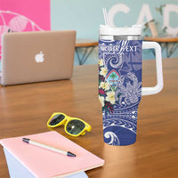 Personalised Hafa Adai Guam Tumbler With Handle Latte Stone With Coconut Crab LT05 - Polynesian Pride
