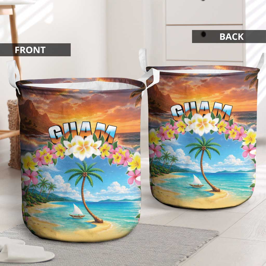 Guam Laundry Basket Eternal Summer Sunset Beach LT05 - Polynesian Pride