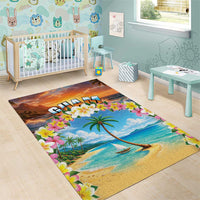 Guam Area Rug Eternal Summer Sunset Beach LT05 - Polynesian Pride