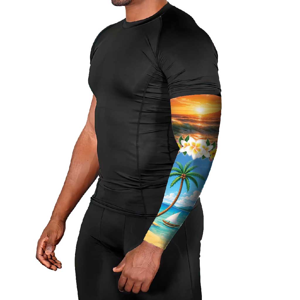 Guam Arm Sleeves Eternal Summer Sunset Beach LT05 - Polynesian Pride