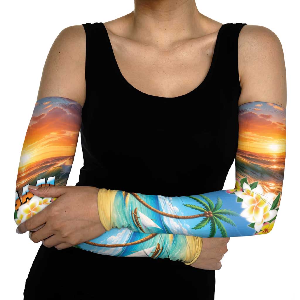 Guam Arm Sleeves Eternal Summer Sunset Beach LT05 - Polynesian Pride