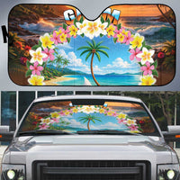 Guam Auto Sun Shade Eternal Summer Sunset Beach LT05 Colorful - Polynesian Pride