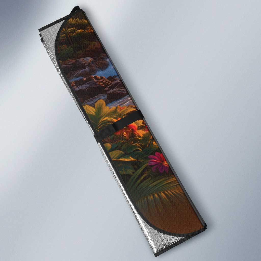 Guam Auto Sun Shade Eternal Summer Sunset Beach LT05 - Polynesian Pride