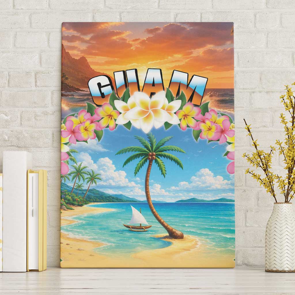 Guam Canvas Wall Art Eternal Summer Sunset Beach LT05 Without Frame Colorful - Polynesian Pride