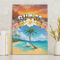Guam Canvas Wall Art Eternal Summer Sunset Beach LT05 Without Frame Colorful - Polynesian Pride