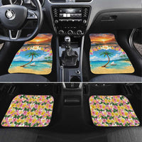 Guam Car Mats Eternal Summer Sunset Beach LT05 Set 4pcs Colorful - Polynesian Pride