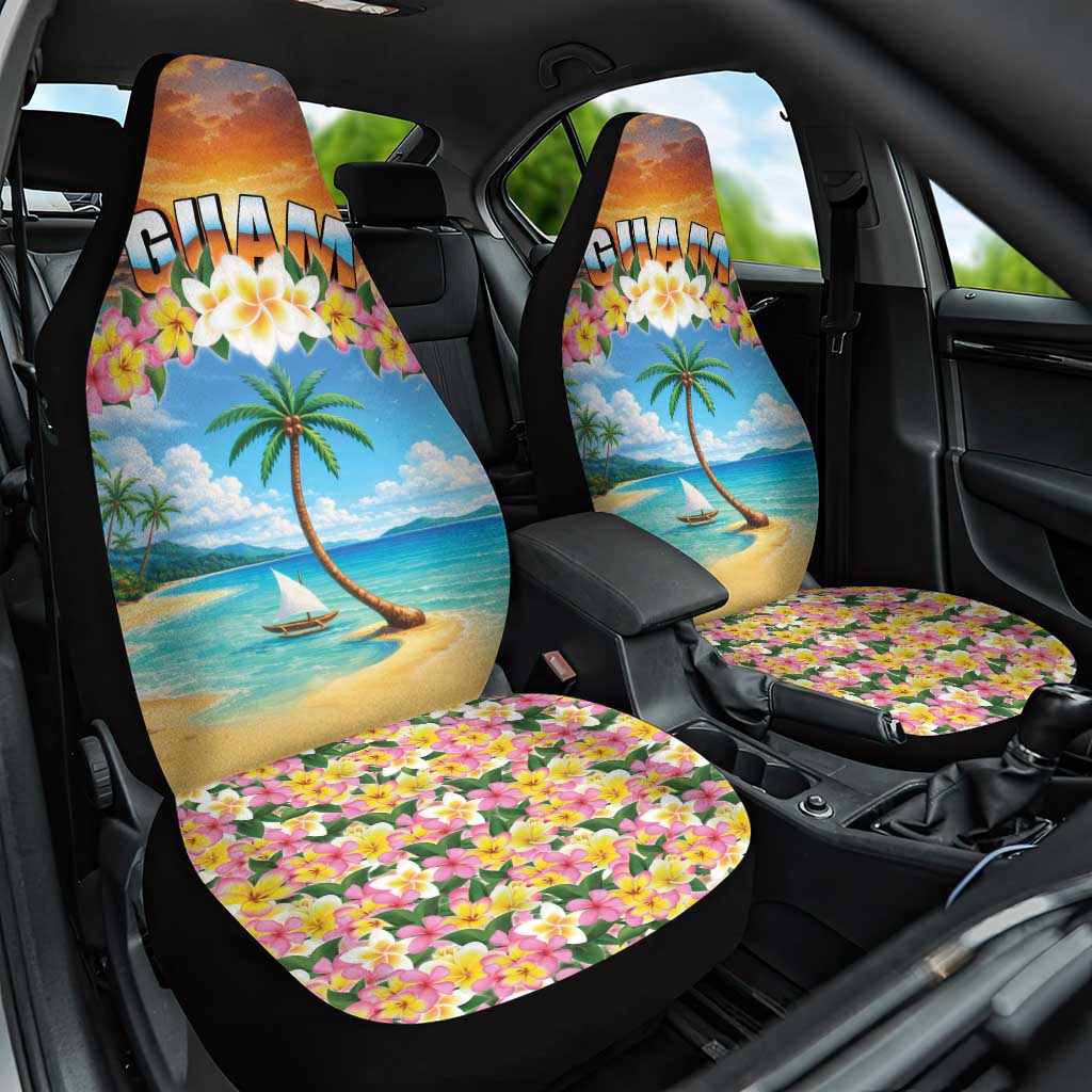 Guam Car Seat Cover Eternal Summer Sunset Beach