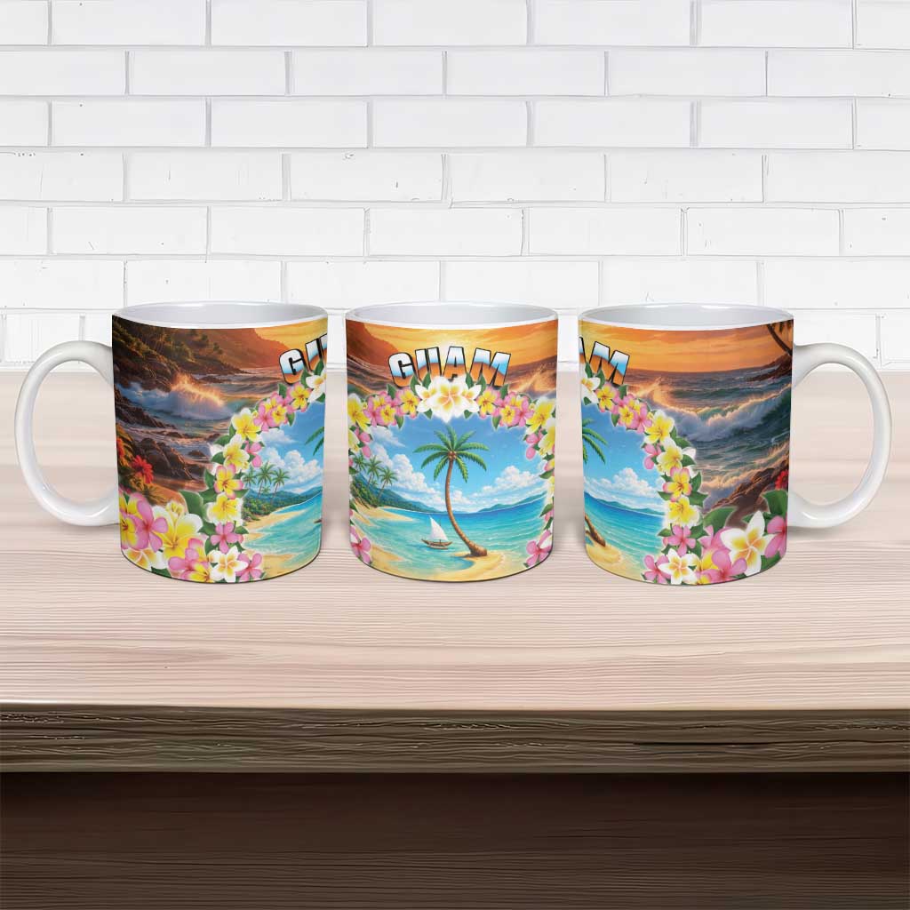 Guam Ceramic Mug Eternal Summer Sunset Beach LT05 - Polynesian Pride