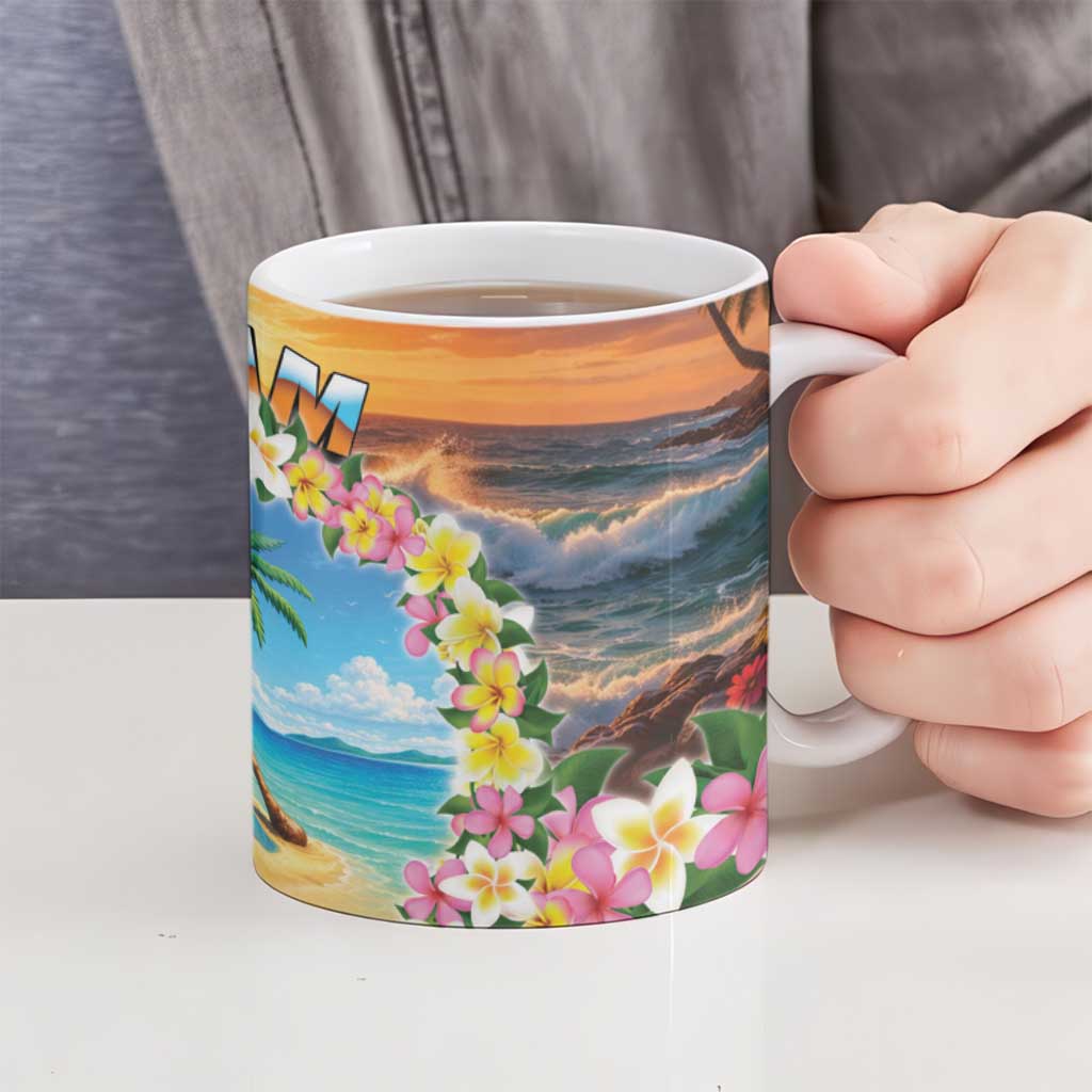Guam Ceramic Mug Eternal Summer Sunset Beach LT05 - Polynesian Pride