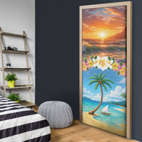 Guam Door Cover Eternal Summer Sunset Beach LT05 - Polynesian Pride