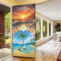 Guam Door Cover Eternal Summer Sunset Beach LT05 - Polynesian Pride