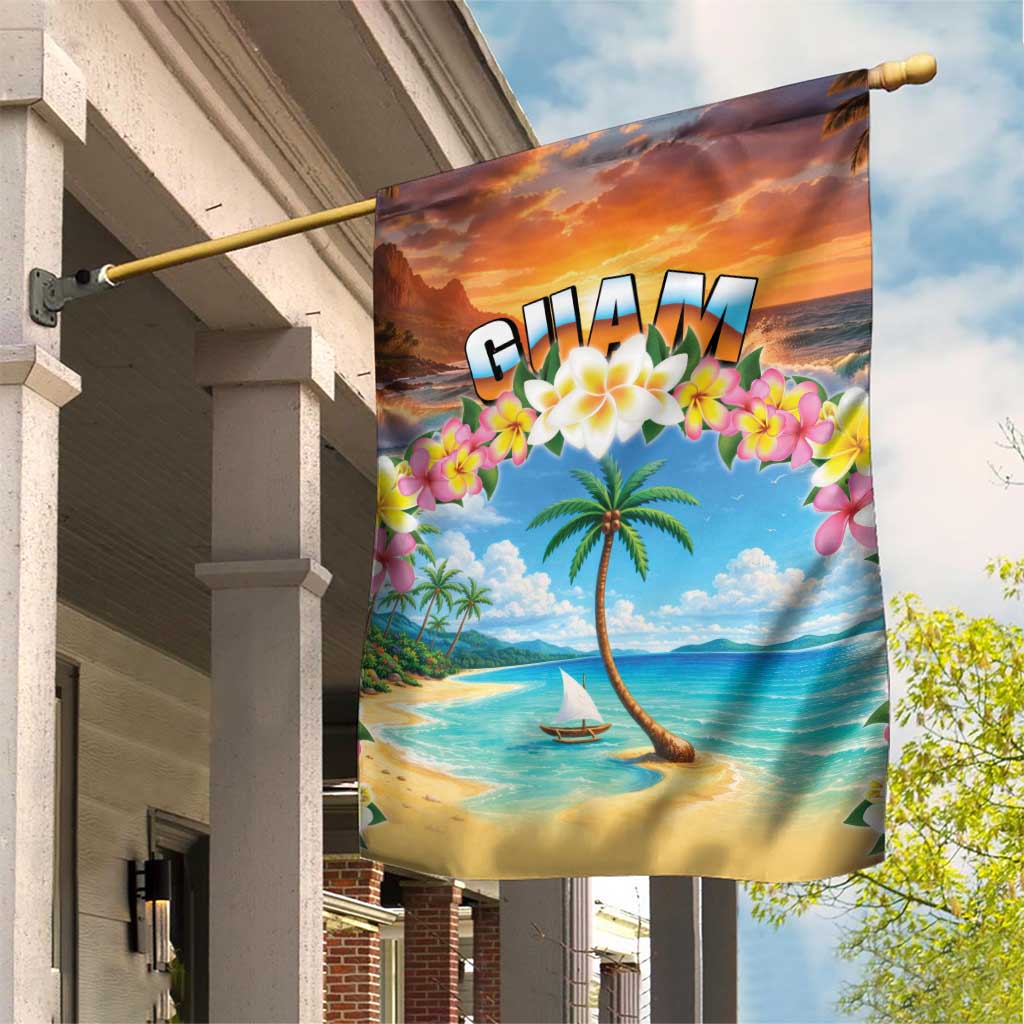 Guam Garden Flag Eternal Summer Sunset Beach LT05 House Flag Colorful - Polynesian Pride