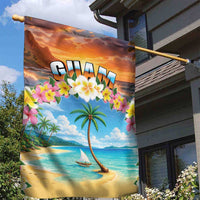 Guam Garden Flag Eternal Summer Sunset Beach LT05 - Polynesian Pride
