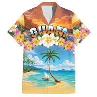 Guam Hawaiian Shirt Eternal Summer Sunset Beach